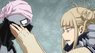 Toga helping Twice in My Hero Academia (Image via Studio Bones)